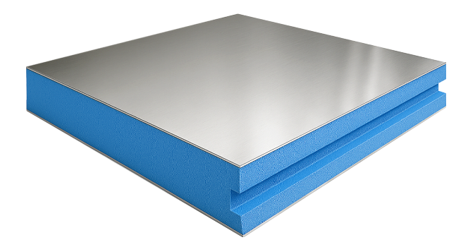 pannello sandwich termoisolante in acciaio inox