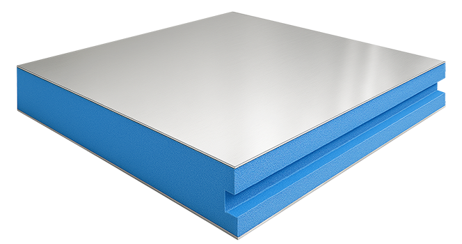 pannello sandwich termoisolante in lamiera zincata